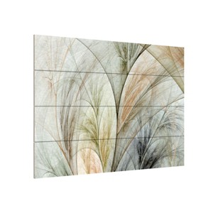 Trademark Fine Art -James Burghardt 'Fractal Grass V' Wood Slat Art - 1 of 4