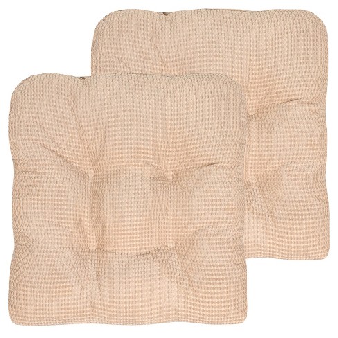 Sweet Home Collection  Memory Foam Tufted Chair Cushion Non Slip