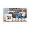 LAOTIES 60L Ultra Quiet Pet Hair Dryer Box,Fast Drying with Adjustable Temperature And Timer,360° Warm Air Circulation,Low Noise Bladeless Fan - 2 of 4