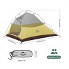 Naturehike Cloud Up Free Standing 2 Person Backpacking Tent Ultralight Nylon Double Layer Camping Tents for Two Person - 4 of 4