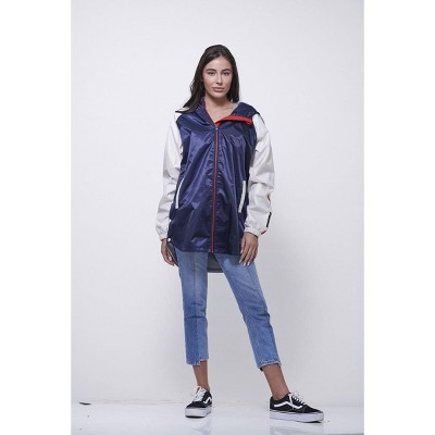 Members Only Women's Long Satin Twill Jacket - Navy - Large : Target