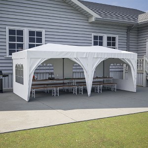 Large Pop Up Canopy For Outdoor, UV Protection Cover Portable Party Folding Tent With 4 Church Style Window Panels, Thickened Steel Tube Structure - 1 of 4