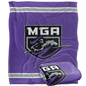 Middle Georgia State University Primary Logo Silky Touch Blanket White 50x60 - 1 of 4