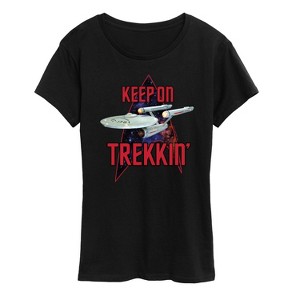Women's - Star Trek - Keep On Trekkin Short Sleeve Graphic T-Shirt - 1 of 4