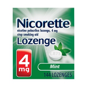 Nicorette 4mg Mint Nicotine Polacrilex Lozenge - 144ct - 1 of 4