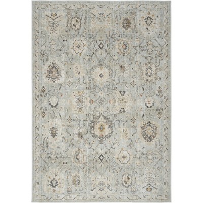 Nourison Oushak Home Vintage Floral Indoor Rug Mint 5'5