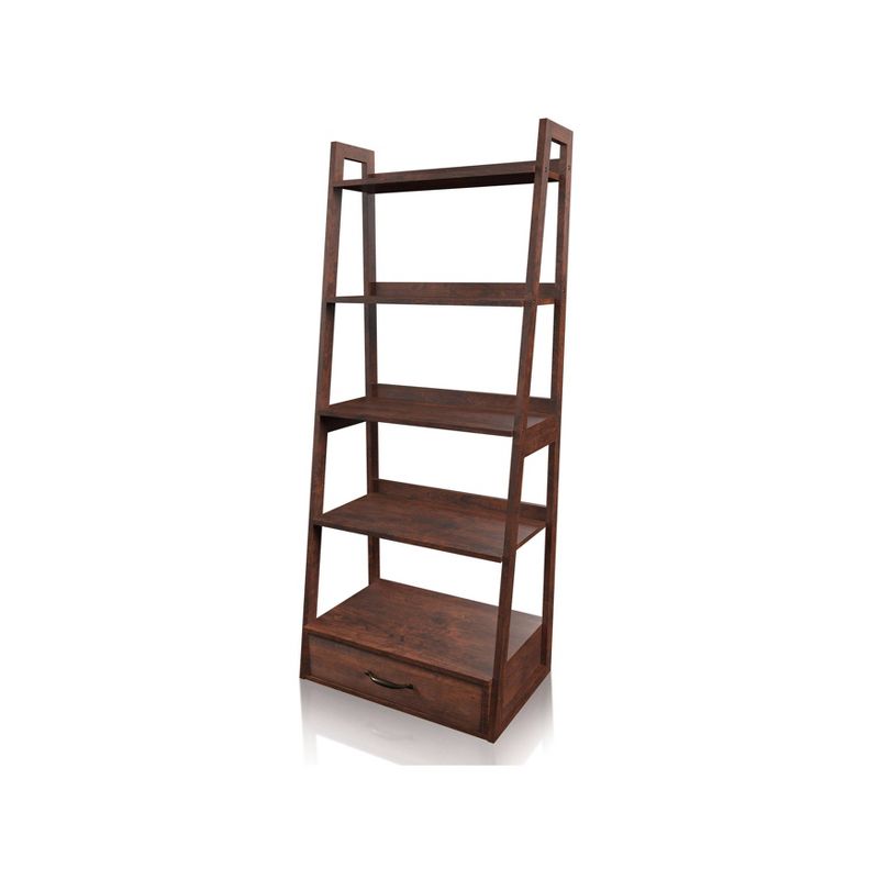 24/7 Shop At Home Juncus 5 Tiered Ladder Bookcase  , 4 of 7