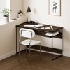 HOMLUX 45" Computer Desk Metal Frame Study Table Home Office Workstation w/Storage Compartment - 2 of 4