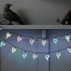 20ct LED Battery Operated Iridescent Ghost Halloween Indoor Outdoor Novelty String Lights Black/White - Hyde and EEK! Boutique™ - 2 of 4