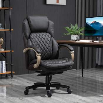 Vinsetto Big and Tall Executive Office Chair with High Back Diamond Stitching Adjustable Height  Swivel Wheels