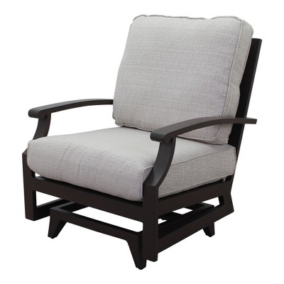 Courtyard Casual Madison  Motion Club Chair  Alum frame in powder coating Performatex Fabric Cushions