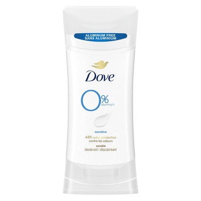 Dove Beauty 0% Aluminum Sensitive Skin Women&#39;s Deodorant Stick - 2.6oz