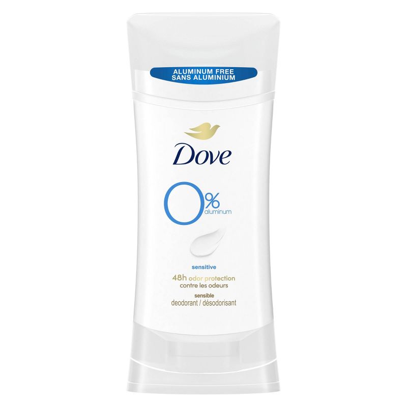Dove Beauty 0% Aluminum Sensitive Skin Women&#39;s Deodorant Stick - 2.6oz, 3 of 8
