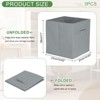 Unique Bargains Fabric Storage Bins 3 Pcs - 2 of 4
