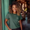 Dalix Womens Be Kind Light Weight High Waisted Tee - 3 of 4