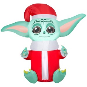 Gemmy Christmas Inflatable Groguâ„¢ in Santa Suit, 4.5 ft Tall, Multi - 1 of 4