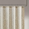 SEVOBAL Shower Curtain Luxury Jacquard Textured Damask Design for Bathroom Decor, Tan Ivory, 72"*72"*0.13" - 3 of 4