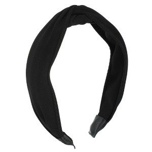 Unique Bargains Women's Knot Headband Hairband 1.2" Wide - 1 of 4