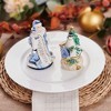 Fitz and Floyd Holiday Home Santa Salt & Pepper Set - Festive Earthenware Shakers, Decorative Christmas Dining & Kitchen Table Accent - 4 of 4