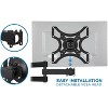 Mount-It! TV Wall Mount Bracket with Full Motion Arm Fits 13 - 43 Flat Screen TVs VESA 75, 100, 200, 55 Lbs. Weight Capacity with 15" Extension - 3 of 4