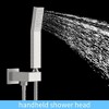 Rain Mixer Shower Faucet Set with Waterfall Tub Spout and Square Rainfall Shower Head, Includes Handheld Spray - image 3 of 4