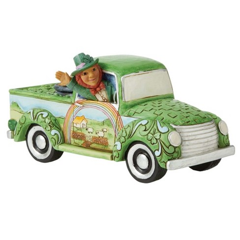 Jim Shore 3.5 Inch Truckload Of Luck Green Irish Pickup Figurines - image 1 of 3