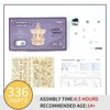 ROBOTIME Music Box 3D Puzzles,Carousel Model Building Kits,Christmas Birthday Gift for Kids Girls Daughter Wife Girlfriend, Beige, 6.7"*6.7"*9.25" - 2 of 4