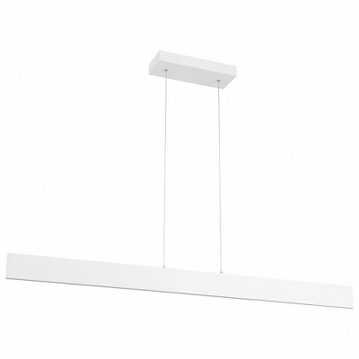 Matte White 48" LED Island Pendant Light