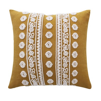 Folk Deer Holiday Decorative Pillow Beige  - Levtex Home