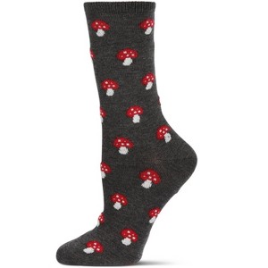 Memoi Women's Soft Mushroom Cashmere Crew Socks - 1 of 4