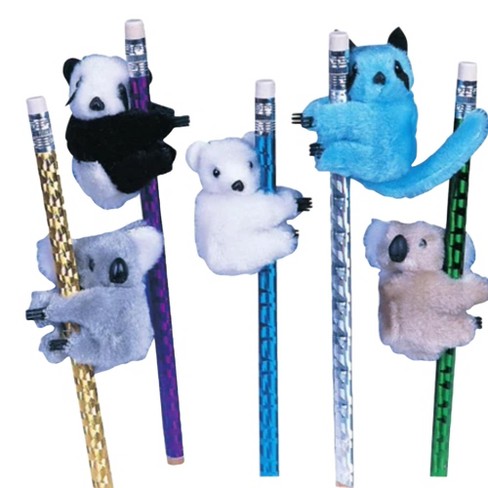 Adorable Clip-on Critter Pals (6 Pack) - Koalas, Pandas & Raccoons For ...