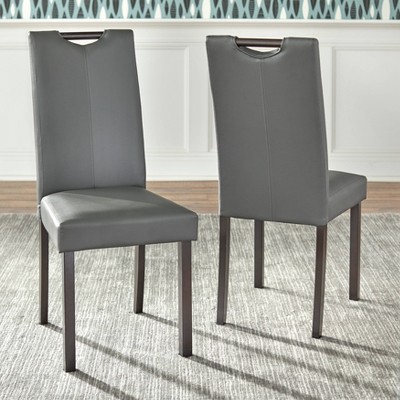 Set of 2 Tilo Parsons Dining Chairs Gray - Buylateral