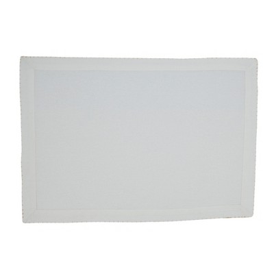 Gold Whip Stitched Cotton Rectangle Placemats, Set of 4