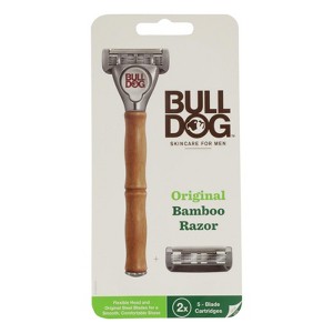 Bulldog Original Bamboo Razor Handle and 1 Blade - 1 ct - 1 of 4