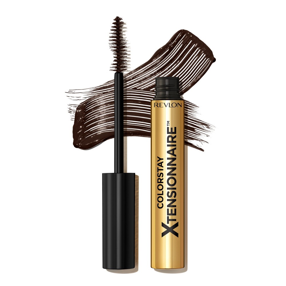 Photos - Mascara Revlon ColorStay Xtensionnaire Lengthening , Lash Serum and  In One - 203 Black Brown - 0.27 fl oz 
