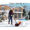 TackView Snow Shovel with Wheels, Heavy Duty Metal Snow Pusher with Wide Blade & 5 Level Adjustable Handle, for Driveway Sidewalk - 4 of 4