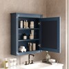 FONTOI Wall Mounted Medicine Cabinet Bathroom Storage Cabinet with Mirror Over Toilet Space Saver Cabinet, Home Organizer, Blue, 24.01"* 7.13"*27.76" - 2 of 4