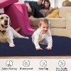 Large Modern Area Rug - Machine Washable Non-Shedding Kitchen Rug with Non-Slip Backing, Accent Carpet for Living Room & High-Traffic Areas Blue - 4 of 4