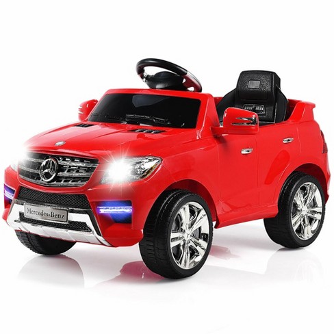 Red mercedes cheap benz toy car