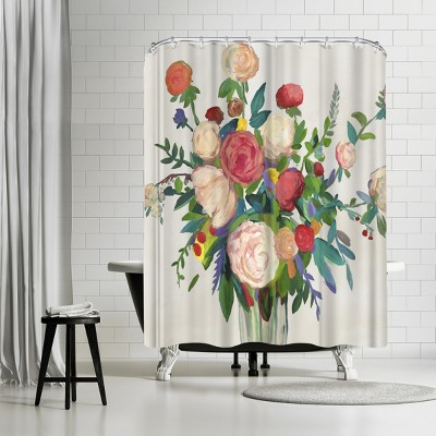 Americanflat Sunshine In Petals by Pi Creative Art 71" x 74" Shower Curtain