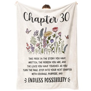 30th Birthday Gifts for Women, Chapter 30 Blanket, 30 Year Old Bday Gifts for Women, Daughter, Friend, 1995 30th - 1 of 4