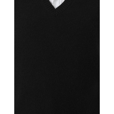 Women's Plus Size V Neck Knit Solid Classic Sleeveless Pullover Sweater Vest - Agnes Orinda - image 5