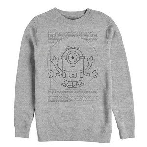 Men's Despicable Me Minion da Vinci Man Sweatshirt - 1 of 3