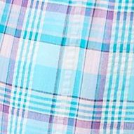 paradise blue plaid