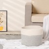 Unique Bargains Handcrafted Odorless Cotton Rope Breathable Portable Storage Basket 1 Pc - 4 of 4