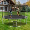 VisioGear Trampoline, Trampoline with Safety Enclosure Net, Trampoline with Heavy Duty Jumping Mat, Gray, 120"*120"*100" - 3 of 4