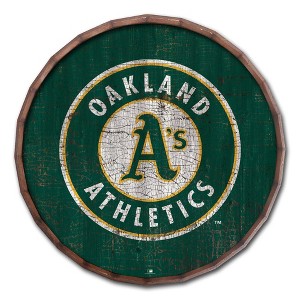 MLB Oakland Athletics Cracked Color 24" Barrel Top - 1 of 3