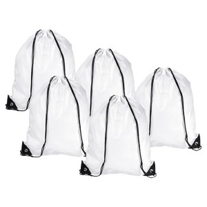 Unique Bargains Gym Sports Outdoor Traveling Nylon Drawstring Bag 10 Pcs - 1 of 3
