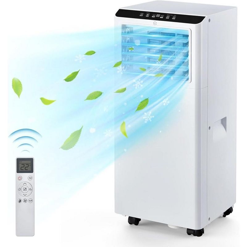 8000Btus Portable Air Conditioner With LED Touch Screen/3-in-1 Function/Casters, 1 of 7