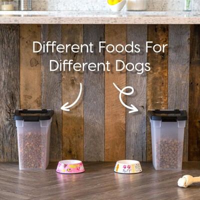 Translucent Airtight Plastic Pet Food Storage Container